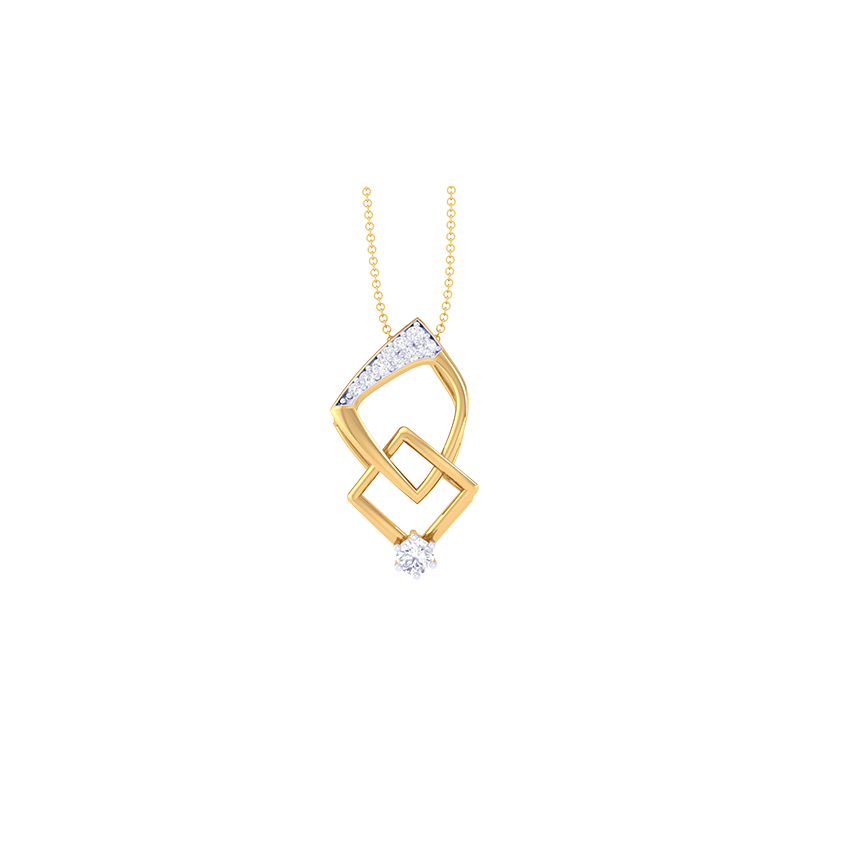 Sunstone Radiance Diamond Pendant