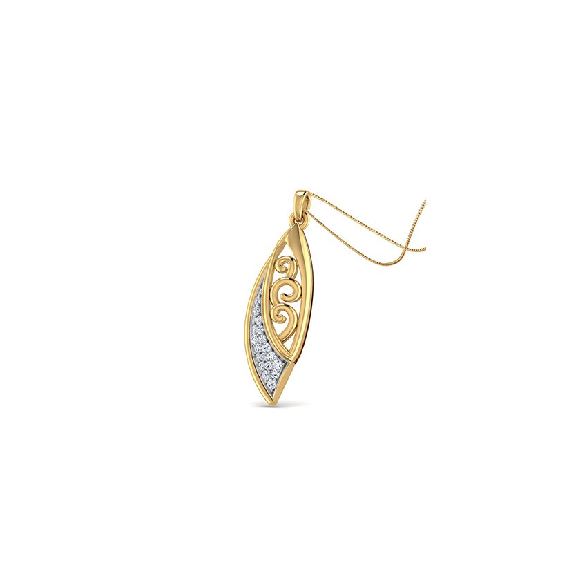 Lustrous Horizon Diamond Pendant