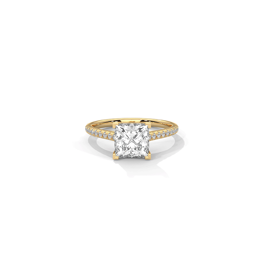 Grace Princess Solitaire Diamond Ring