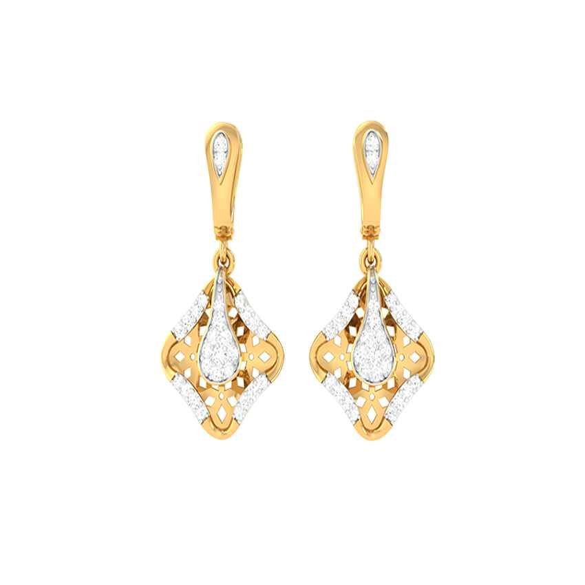 Diamond Lush Petal Earrings