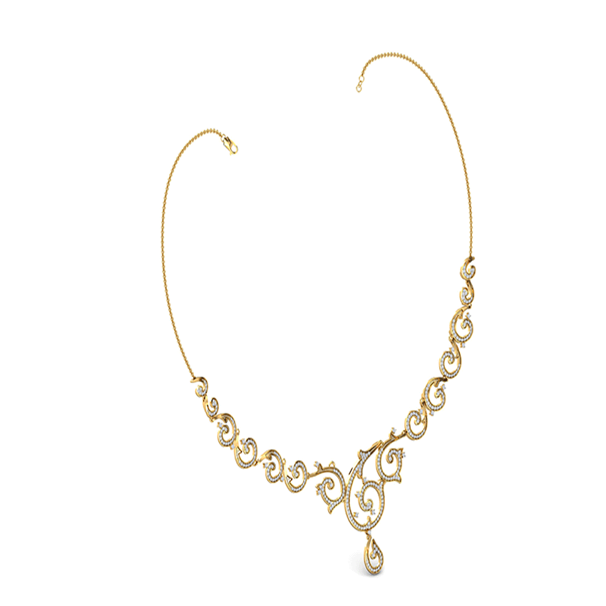 Charm Diamond Necklace Set