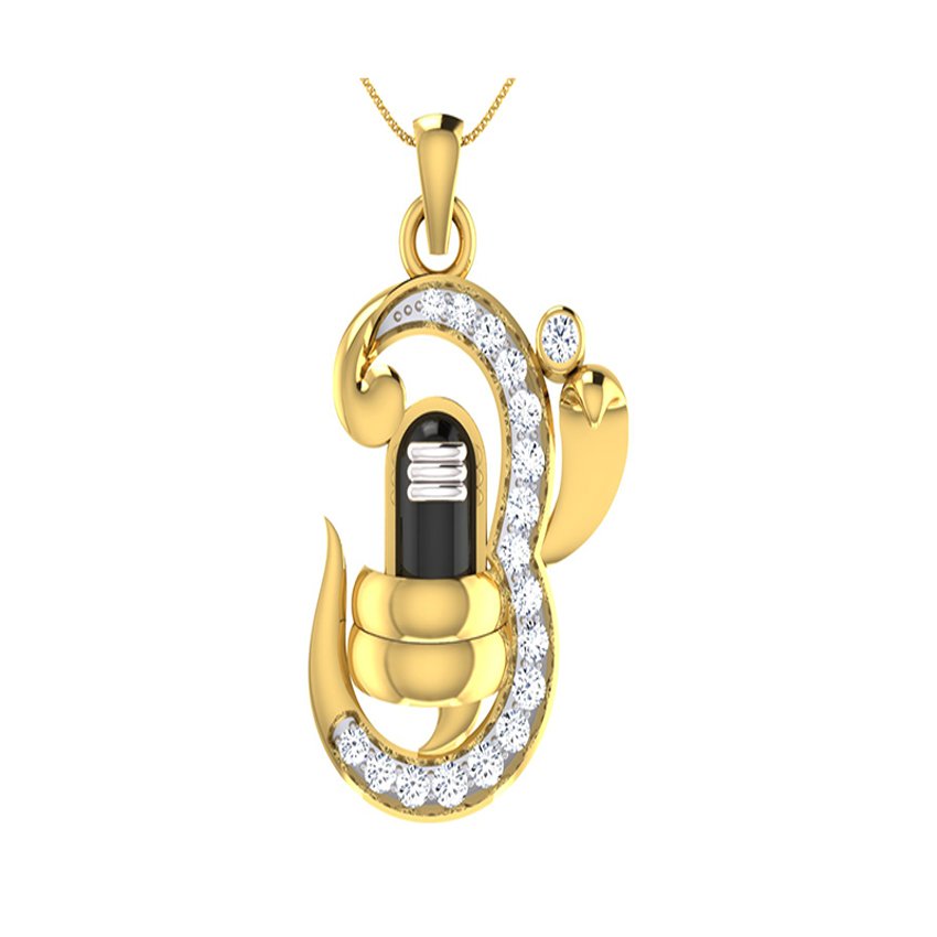 Elegant OM Diamond Pendant