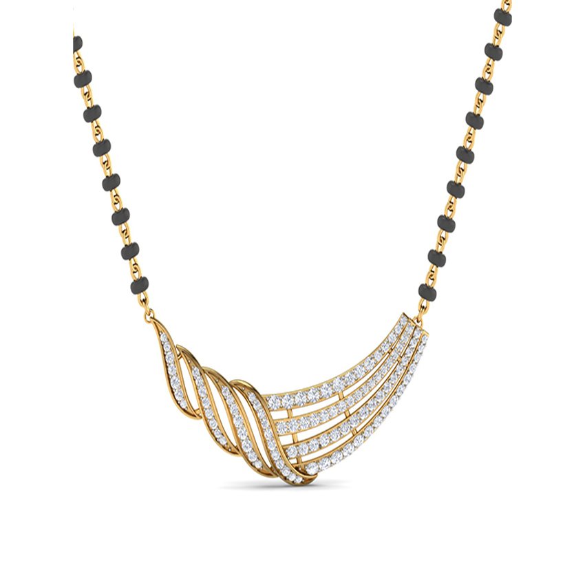 Festive Spark Diamond Mangalsutra Set