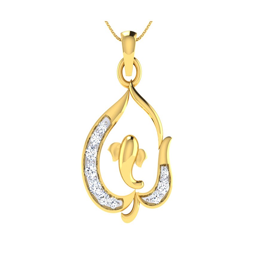 Majestic Ganesh Diamond Pendant