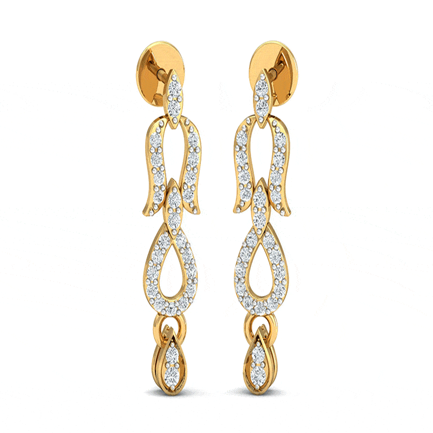 Neon Glow Diamond Earrings