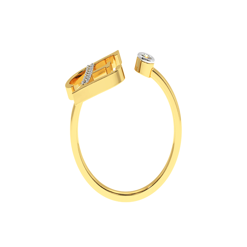 Ethereal Diamond E Ring