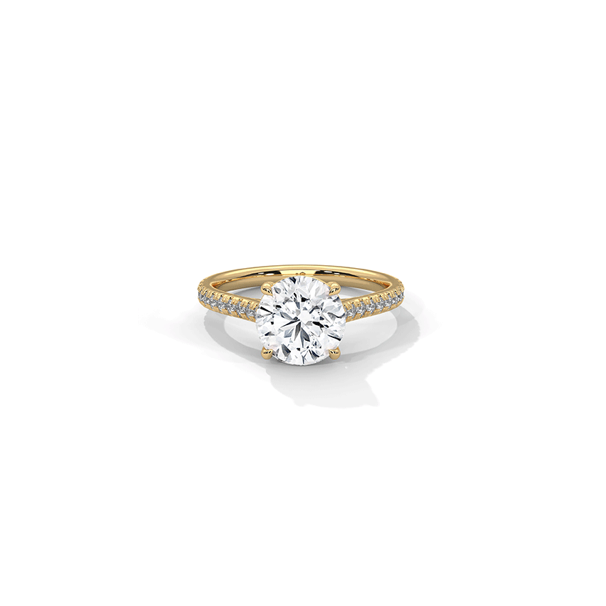 Hush Round Solitaire Diamond Ring