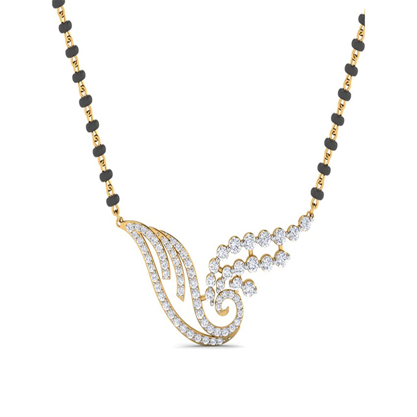 True Essence Diamond Mangalsutra Set