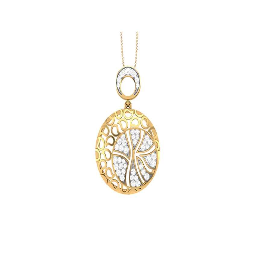Diamond Golden Blaze Pendant