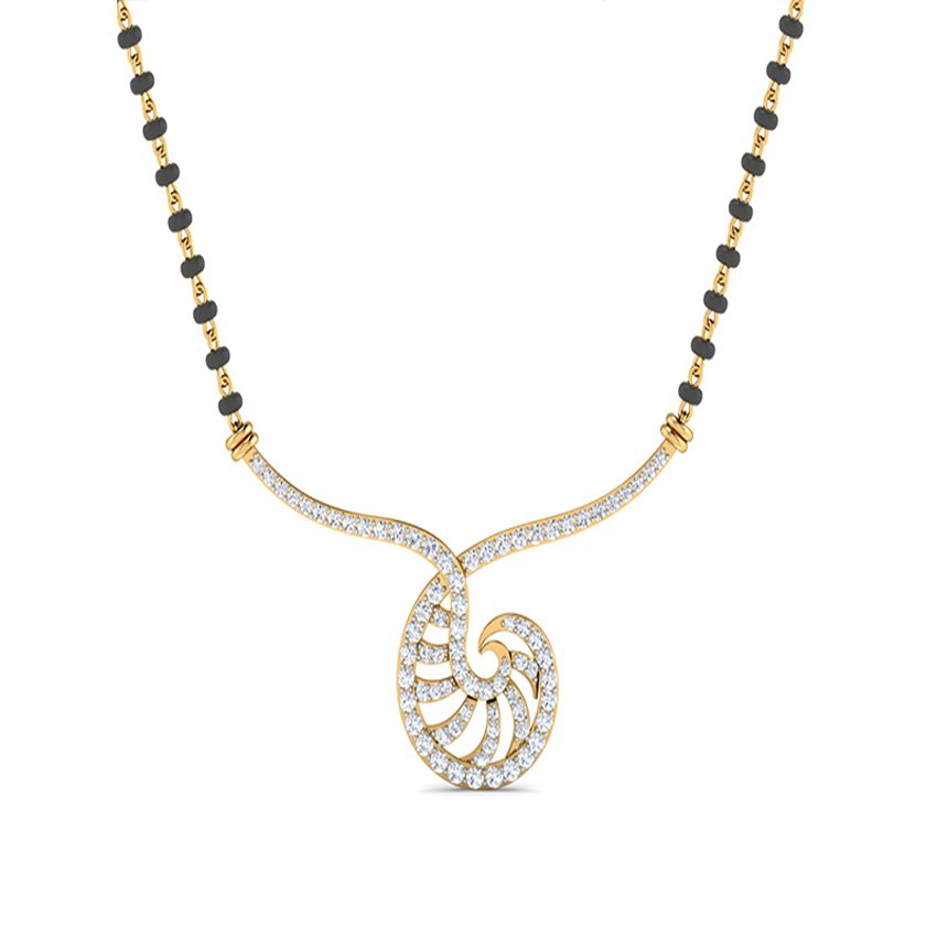 Horizon Shine Diamond Mangalsutra Set