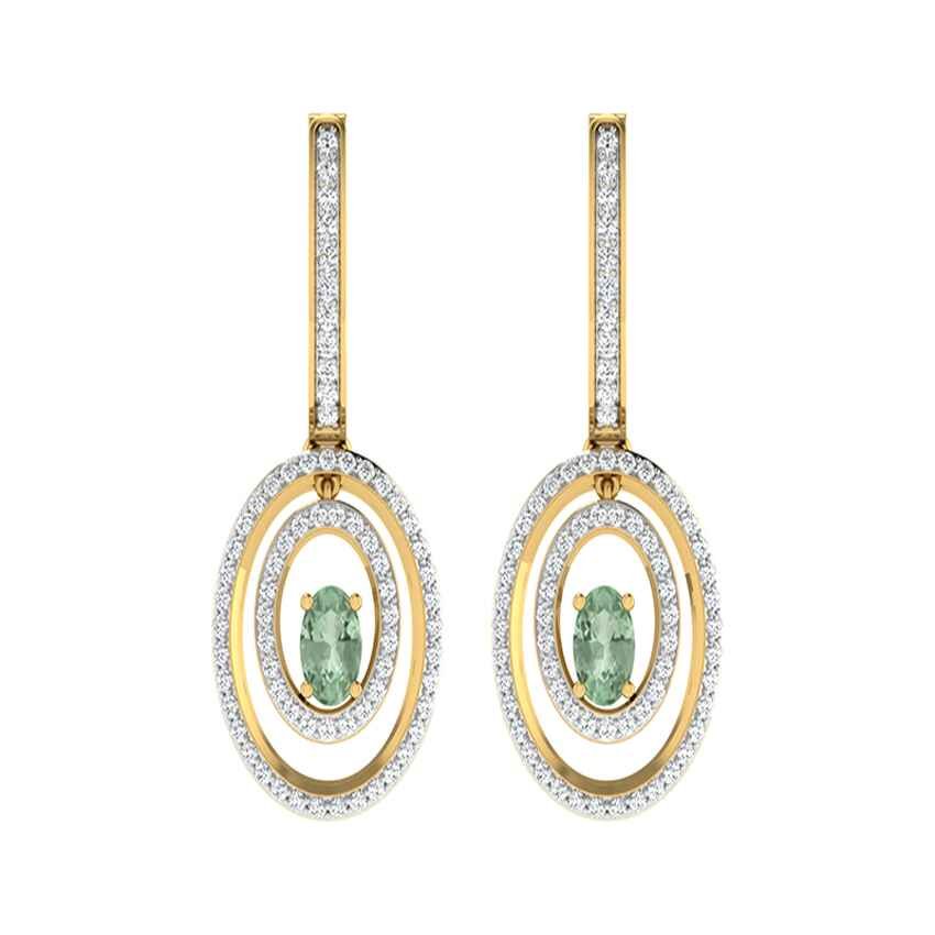 Golden Twilight Diamond Earrings