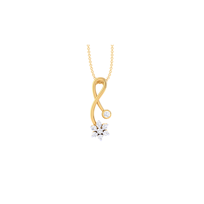 Mystic Luster Diamond Pendant