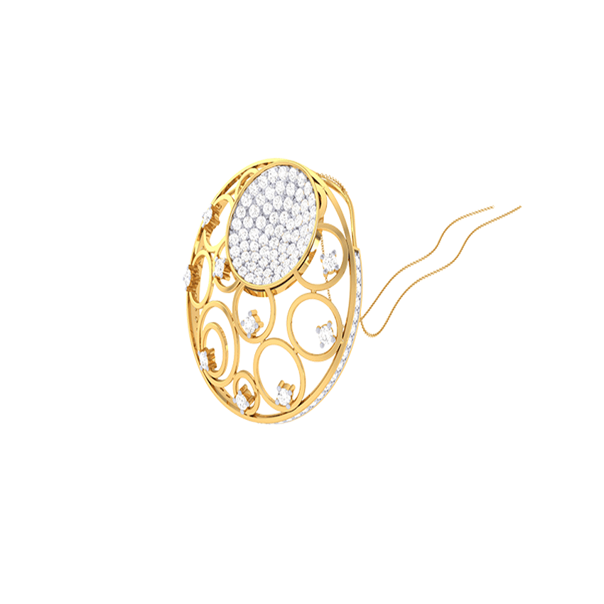 Diamond HaloFlame Pendant