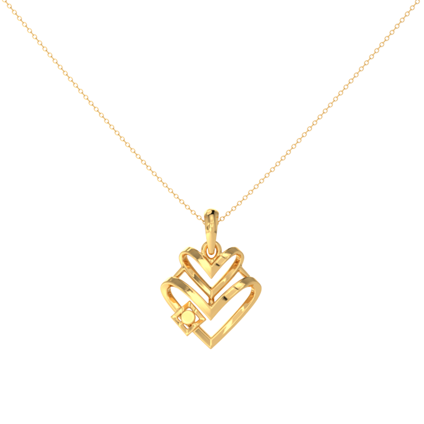 Honey Drape Gold Pendant