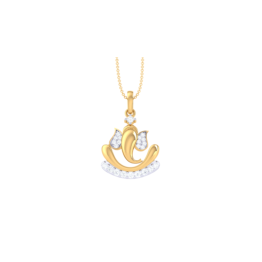 Ekadanta Elegance Diamond Pendant