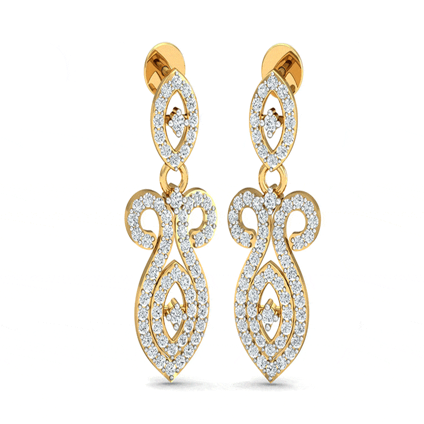 Sunburst Shine Diamond Earrings