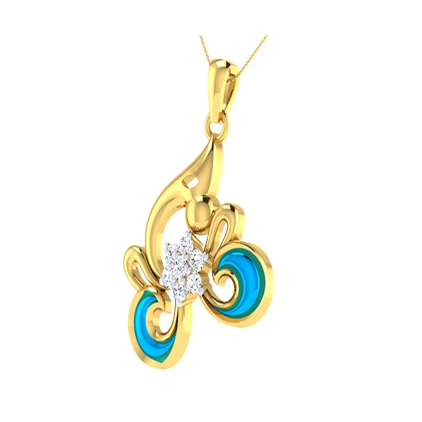 Auspicious Ganesh Diamond Pendant