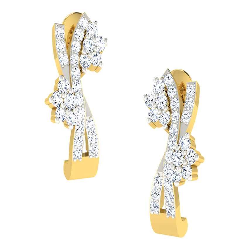 Diamond Twinkle Hoop Earrings