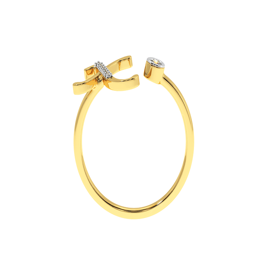 Xenon Diamond X Ring