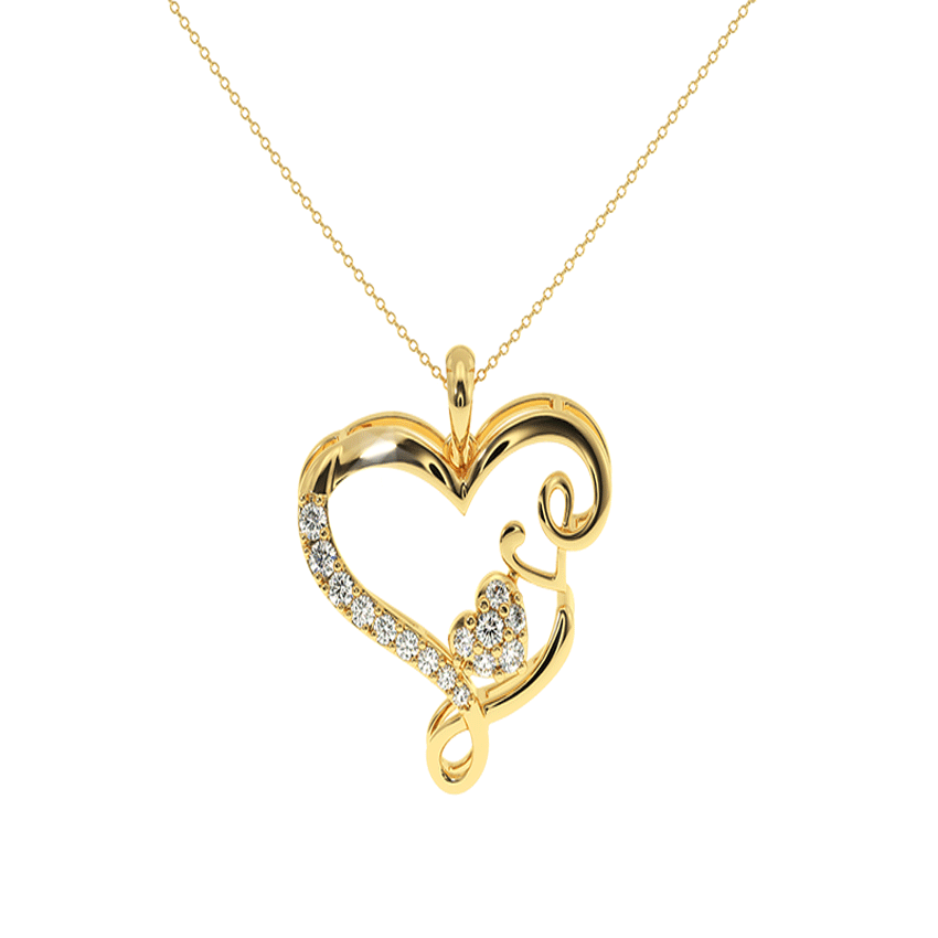 Radiant Embrace Diamond Love Pendant