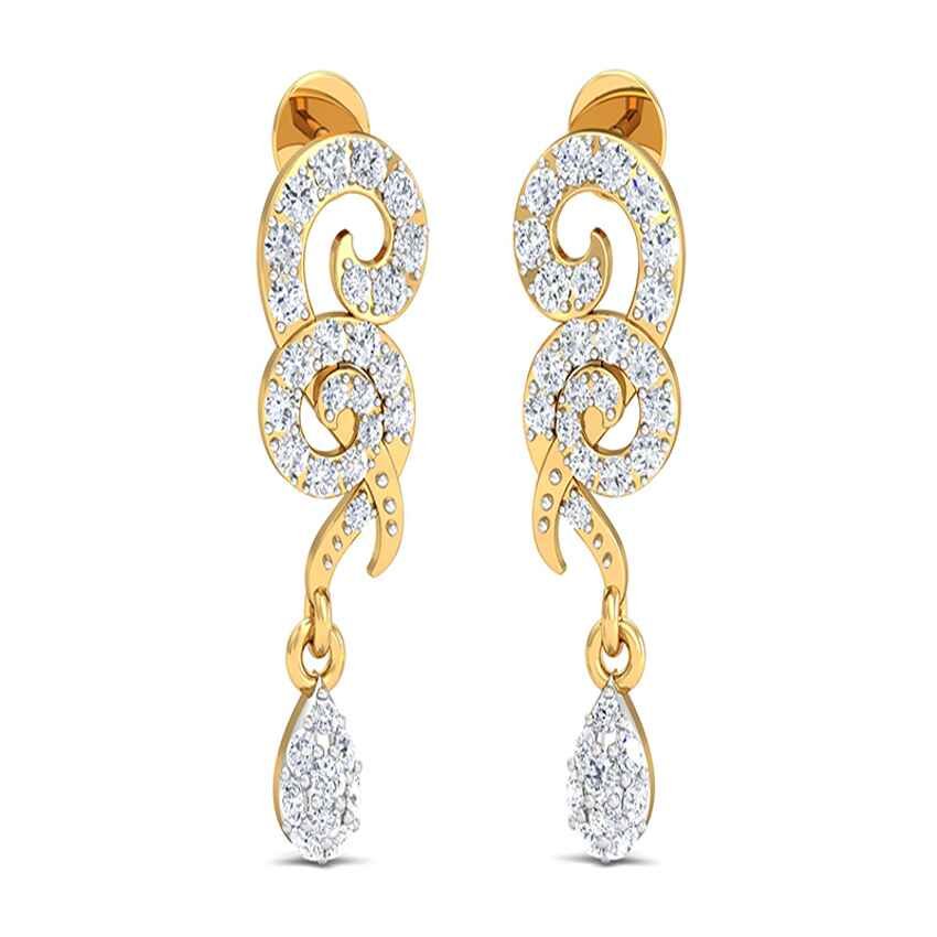 Diamond Vine Earrings