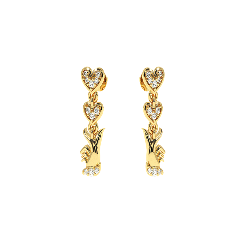 Romantic Glow Diamond Love Earrings