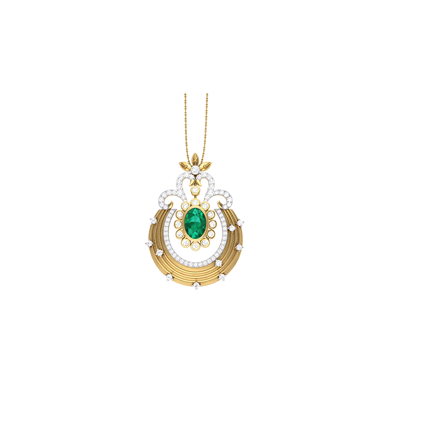 Opal Rain Diamond Pendant