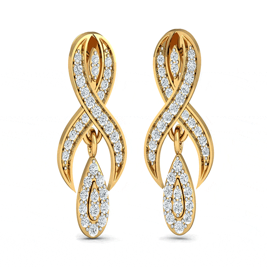 Elegant Edge Diamond Earrings