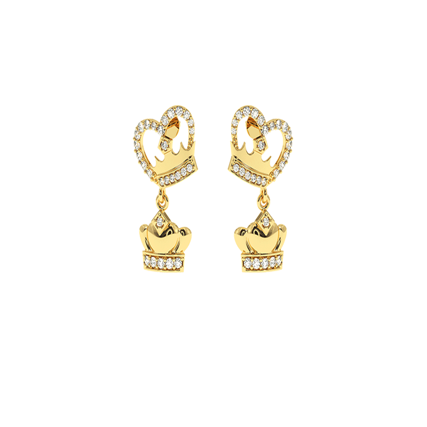 Sentimental Diamond Love Earrings