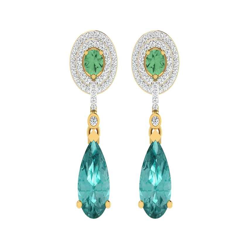 Gilded Whisper Diamond Earrings
