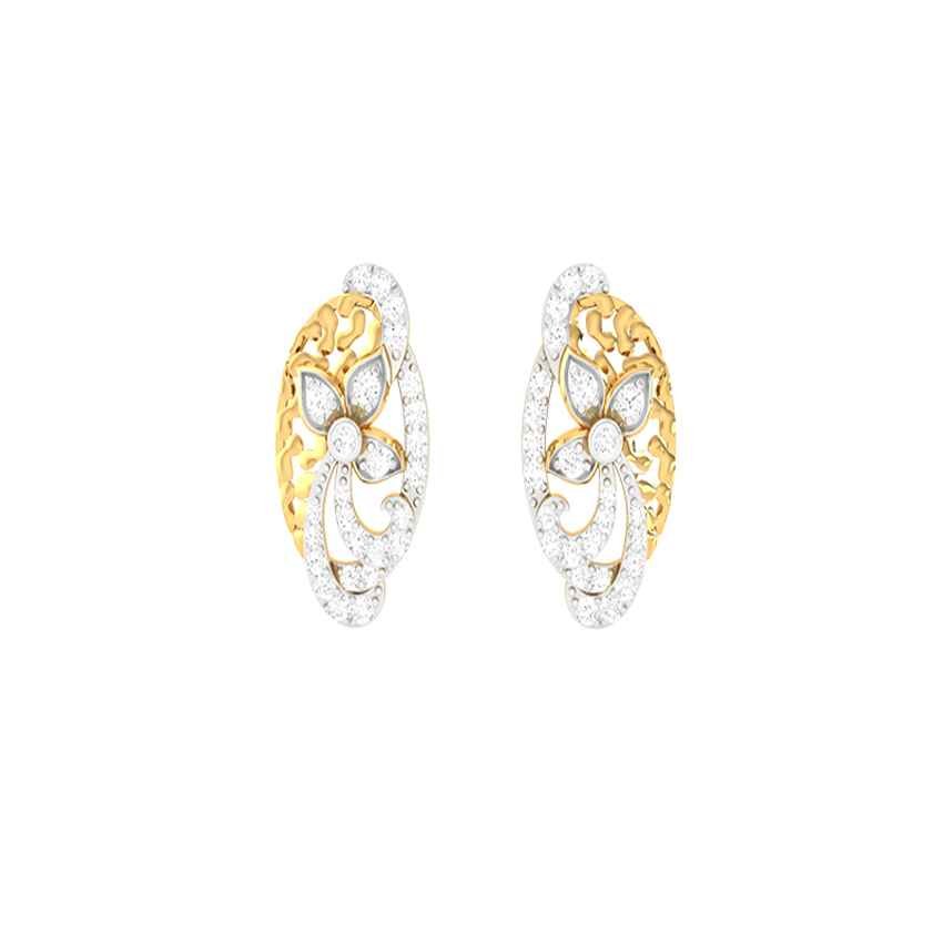Diamond Lunar Crest Earrings