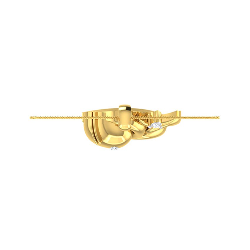 Diamond Om Vakratunda Pendant