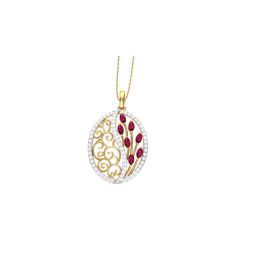 Starlight Veil Diamond Pendant