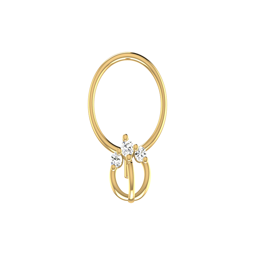 Diamond Ocean Spark Nosepin