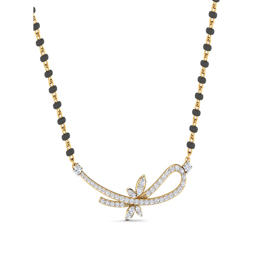 Serene Shine Diamond Mangalsutra Set
