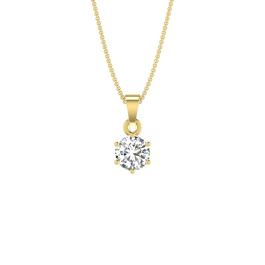 Bliss Solitaire Diamond Pendant