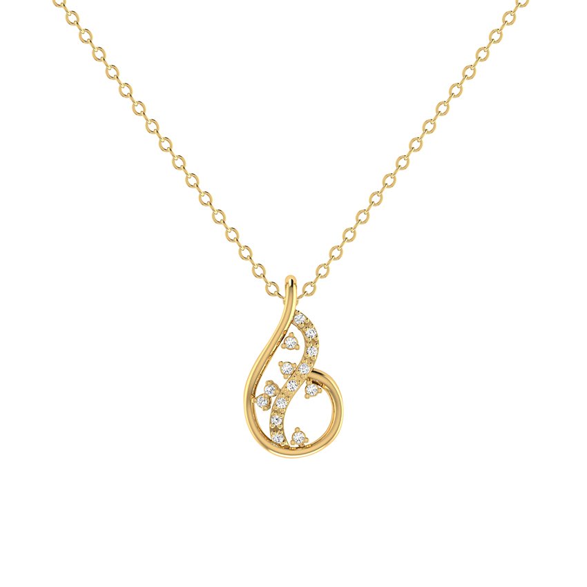 Ivory Pulse Diamond Pendant