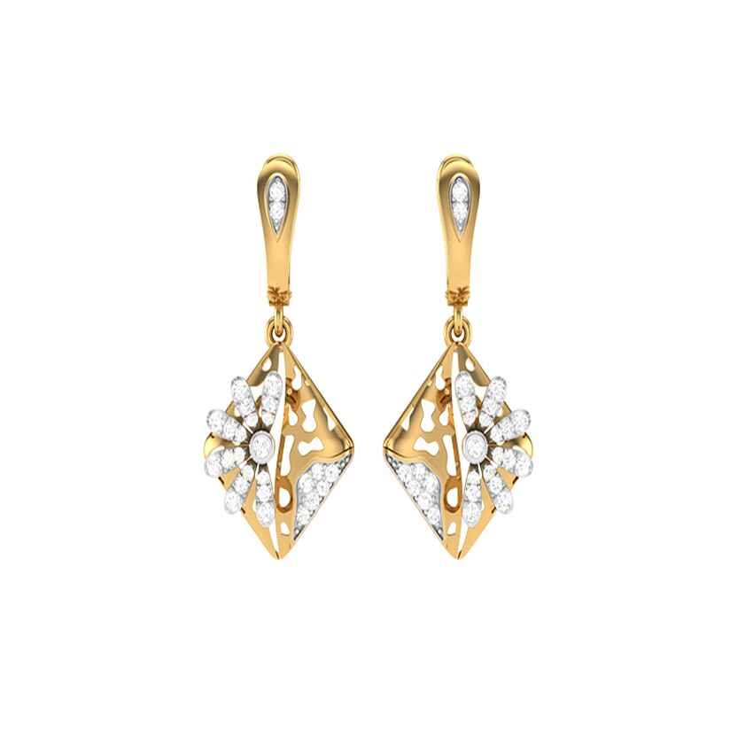 Diamond Moonbeam Earrings