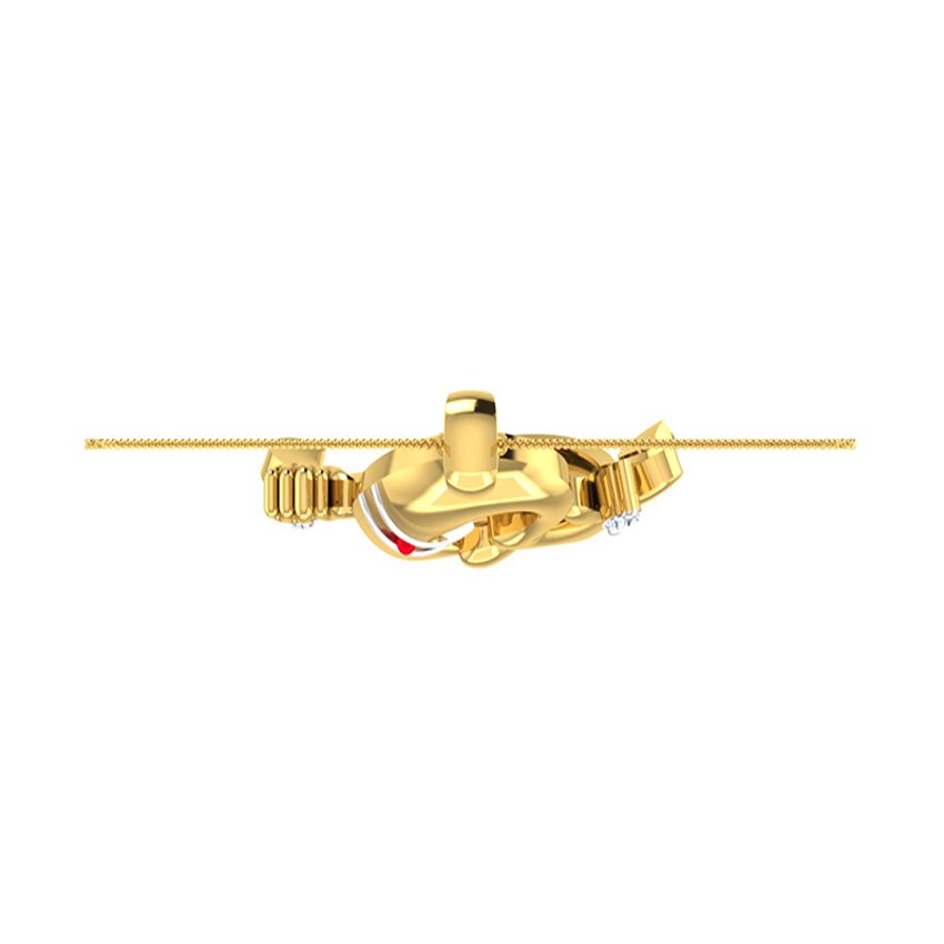 Diamond Ganpati Wisdom Pendant