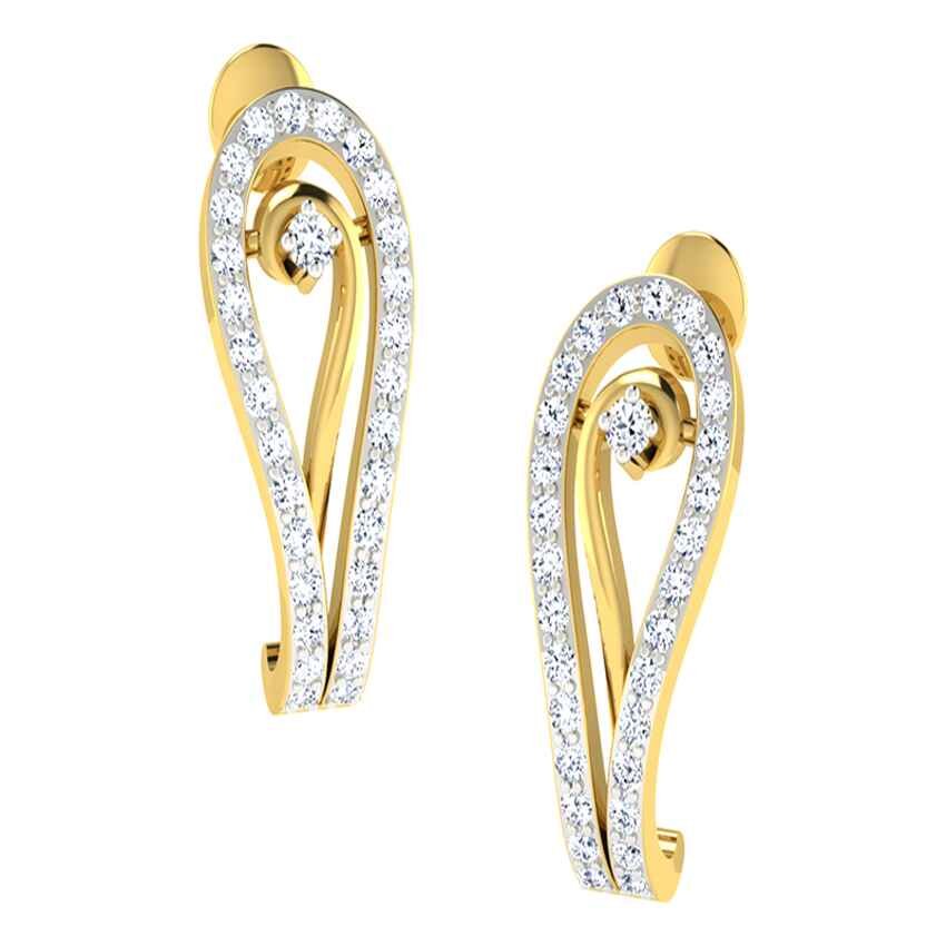 Diamond Fascinating Hoop Earrings
