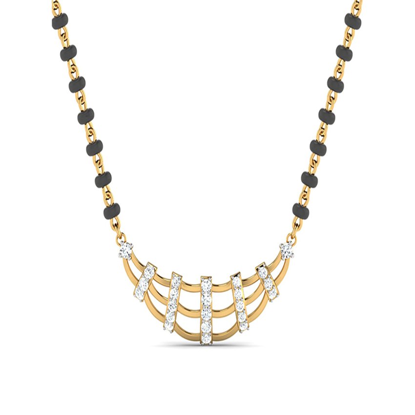 Modern Fusion Diamond Mangalsutra
